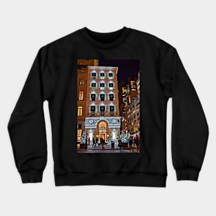 USA. New York. Manhattan. 5th Avenue Welcomes Christmas. Crewneck Sweatshirt